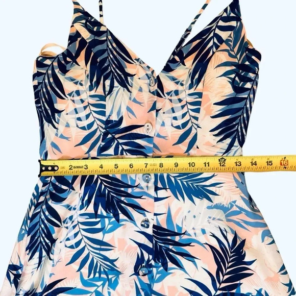 Slate & Willow Handkerchief Hem Sun Dress V-neck Straps Sleeveless Asymmetric S - Picture 10 of 14